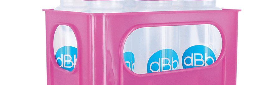 PORTE-BIBERONS EGOUTTOIR « FLEUR » TURQUOISE