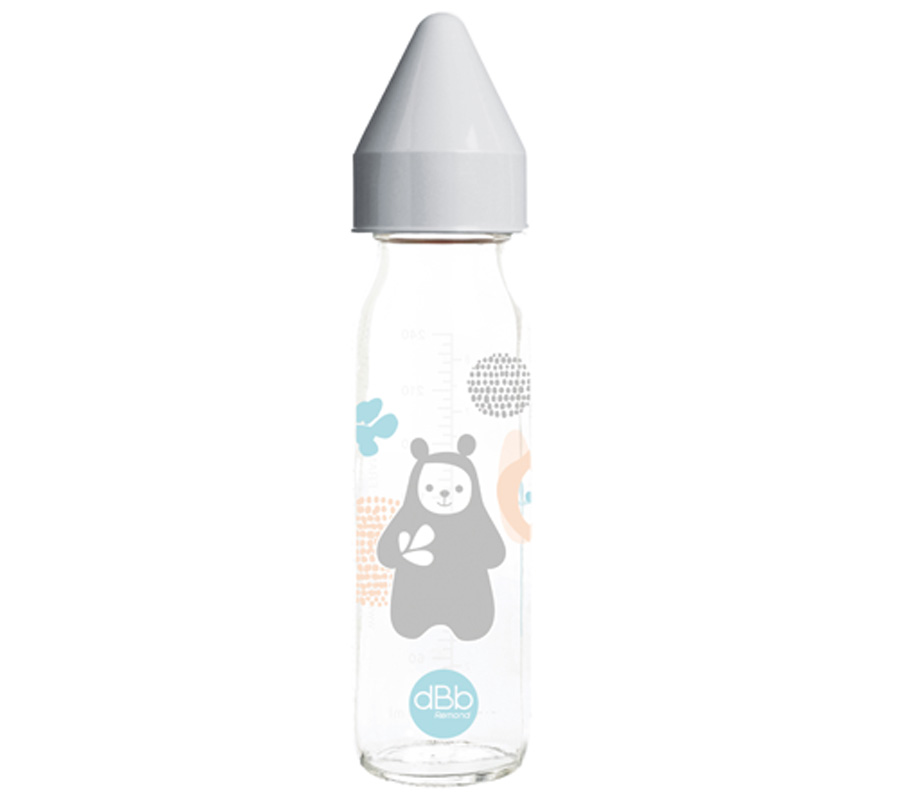 “AIR CONTROL” FEEDING BOTTLE 240 ML, “BAO” DECOR, “N.N” TEAT IN SILICONE