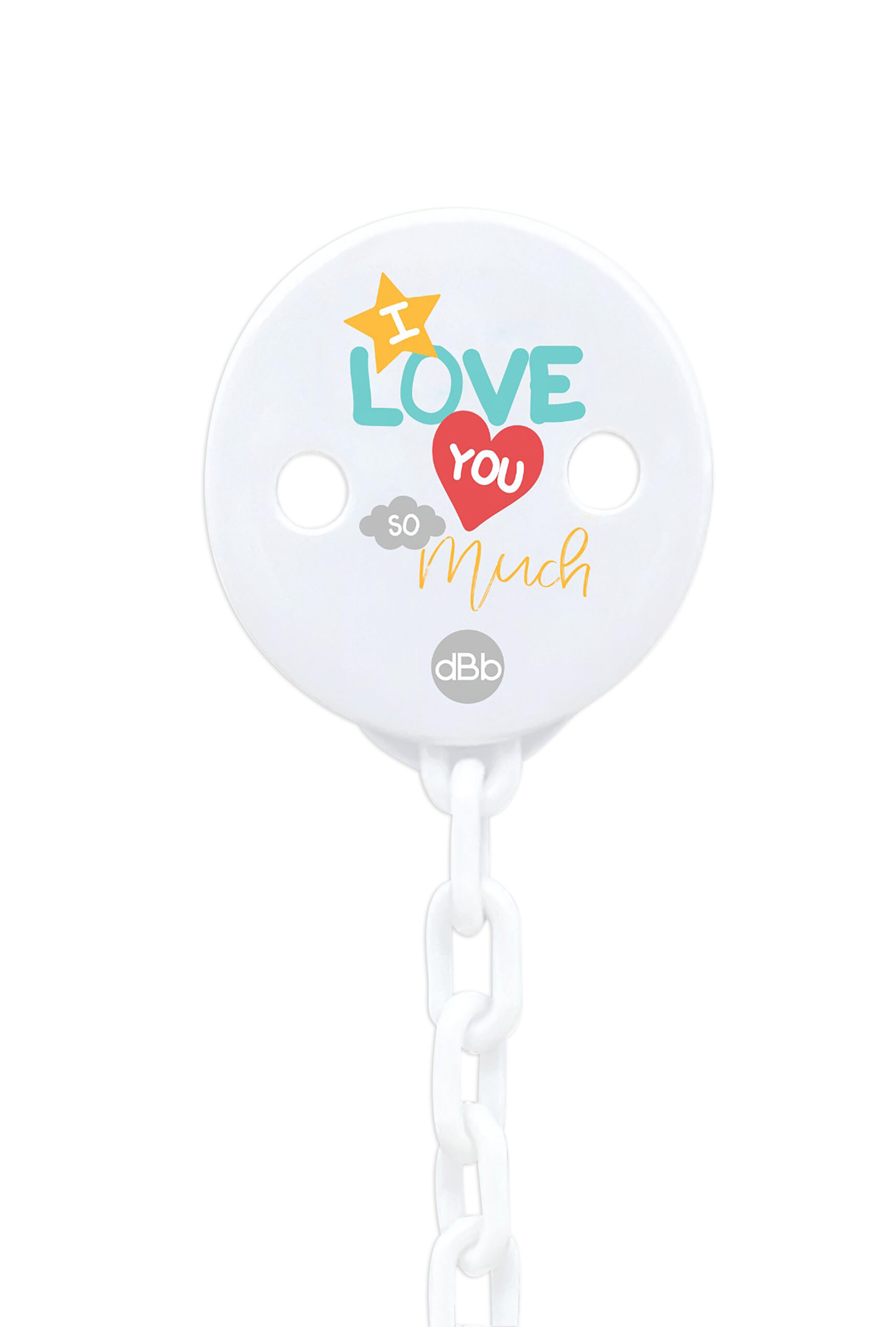 ATTACHE SUCETTE « I LOVE YOU SO MUCH »